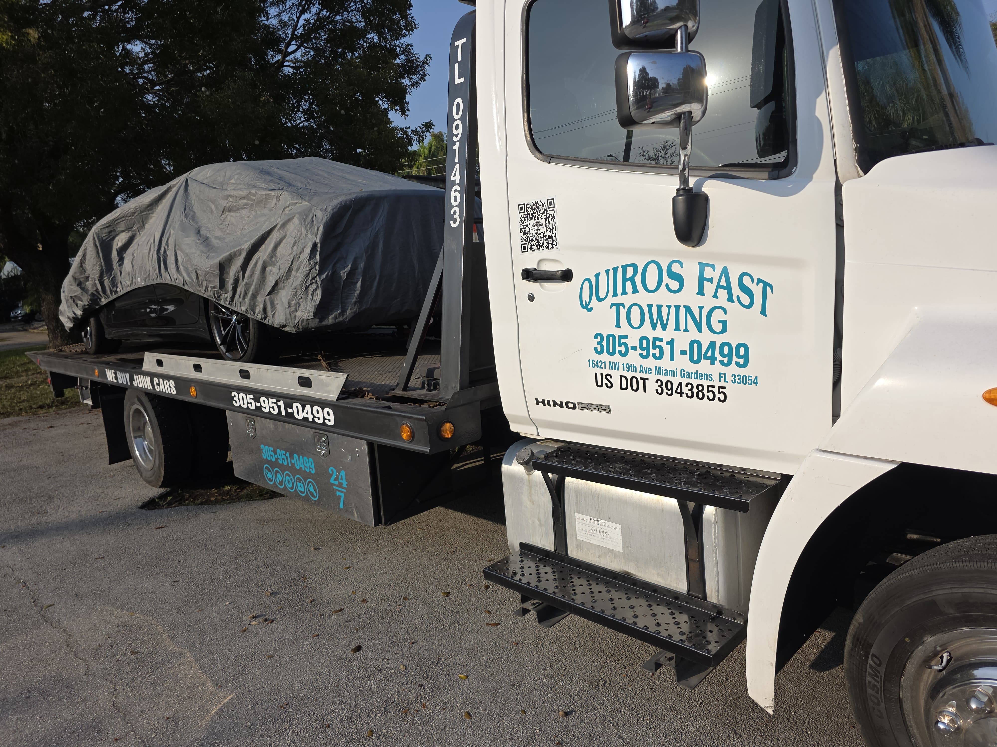 Cadillac CT4 on flatbed