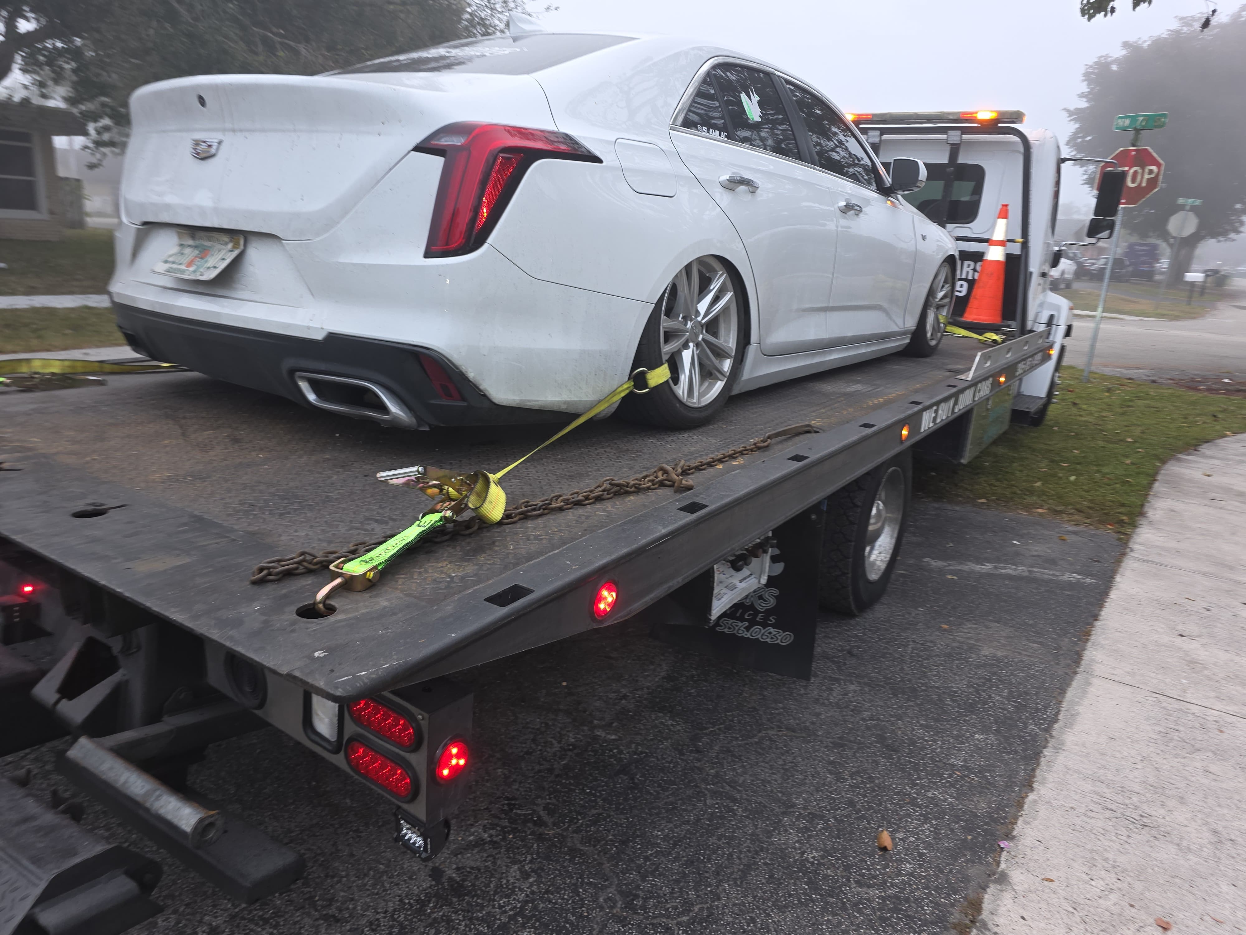 Mercedes-Benz GLC SUV on flatbed